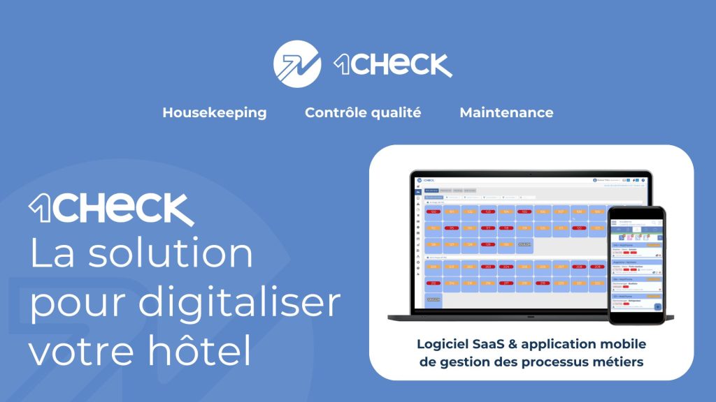 Présentation de 1Check housekeeping maintenance facility management